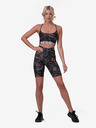 Nebbia Pantaloni scurți negri cu model pentru femei Nebbia Biker Shorts