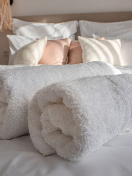 Kvalitex Prosop Terry 70x140cm alb hotel 450g/m2