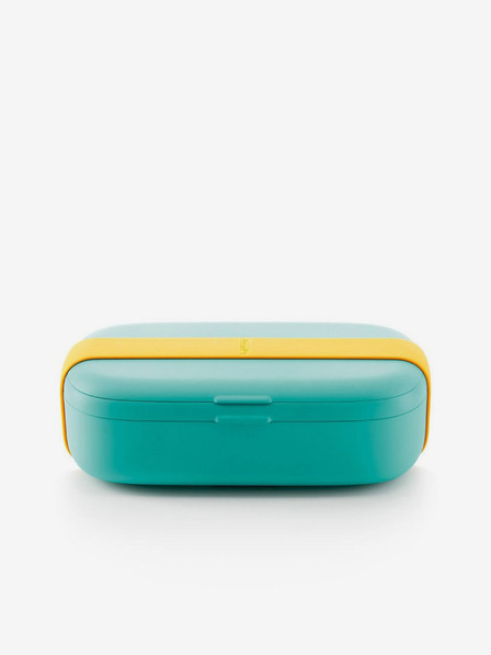 Lékué Cutie pentru gustări Lékué LunchBox To Go negru-turcoaz (1000 ml)