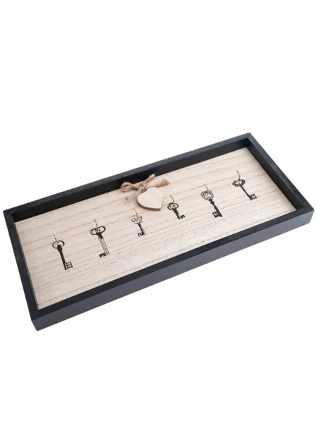 Casa de Engel Suport de chei din lemn, 6 cârlige, 2/12