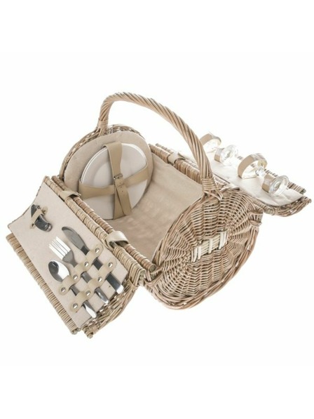 Casa de Engel Coș de picnic din răchită pentru 2 persoane, 0/4