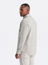Ombre Clothing Cămașă bărbați din bumbac REGULAR FIT cu dungi fine Ombre Clothing