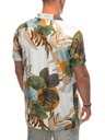 Ombre Clothing Tricou cu mâneci scurte cu model din viscoză pentru bărbați OM-SHPS-0113 Ombre Clothing alb