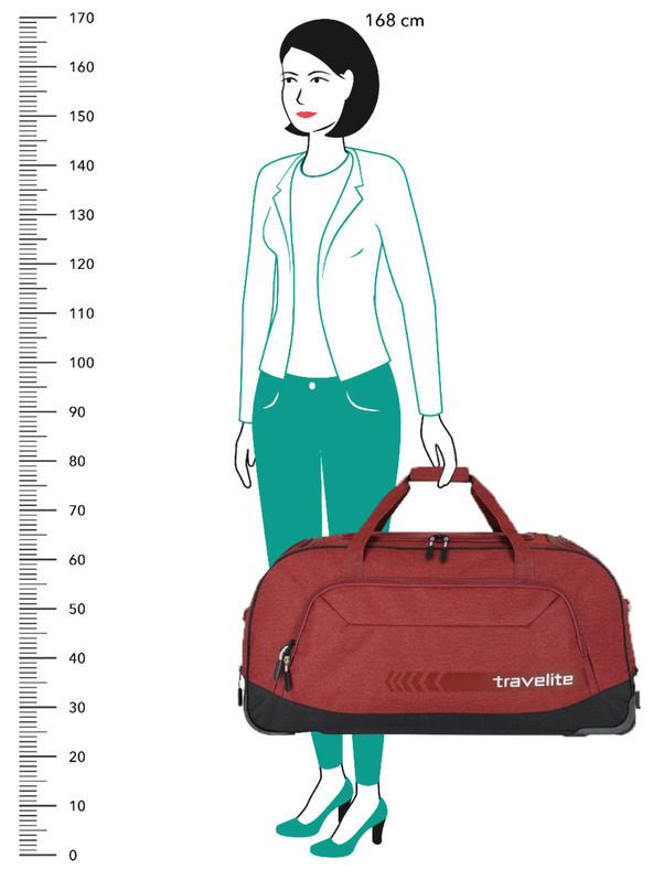 Travelite Travelite Kick Off Wheeled Duffle Bag Roșu