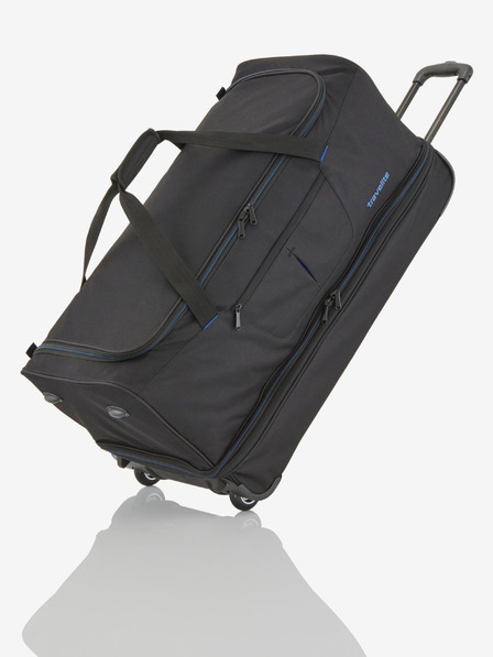 Travelite Geantă duffle Travelite Basics Wheeled L - negru și albastru