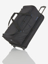 Travelite Geantă duffle Travelite Basics Wheeled L - negru și albastru