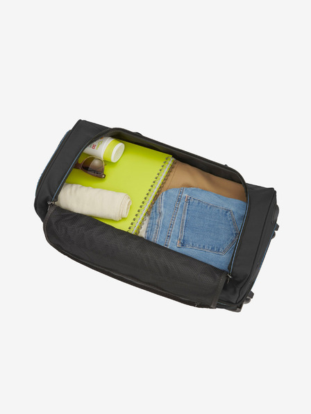 Travelite Geantă duffle Travelite Basics Wheeled L - negru și albastru