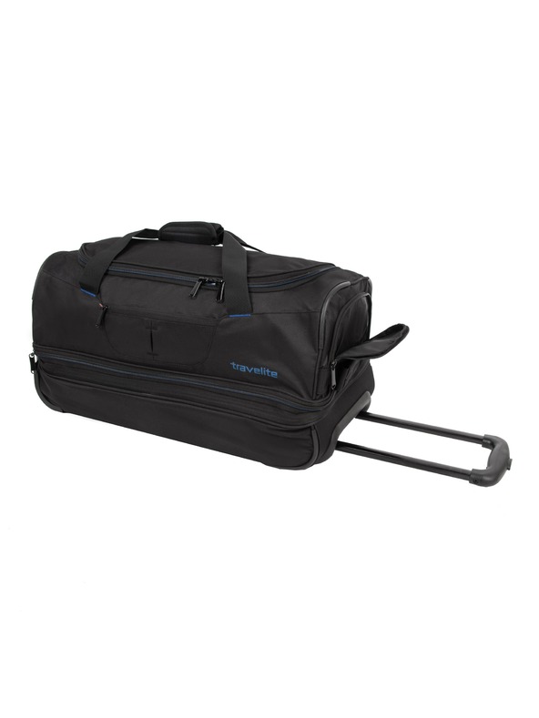 Travelite Travelite Basics Geantă duffle cu roți S Negru/albastru