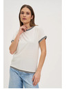 Moodo Tricou alb pentru femei Moodo