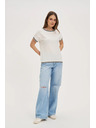 Moodo Tricou alb pentru femei Moodo
