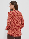 Moodo Bluză cu flori pentru femei Moodo portocaliu vin