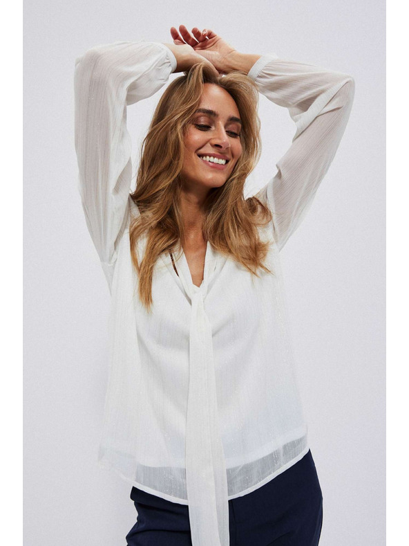 Moodo Bluză albă pentru femei Moodo