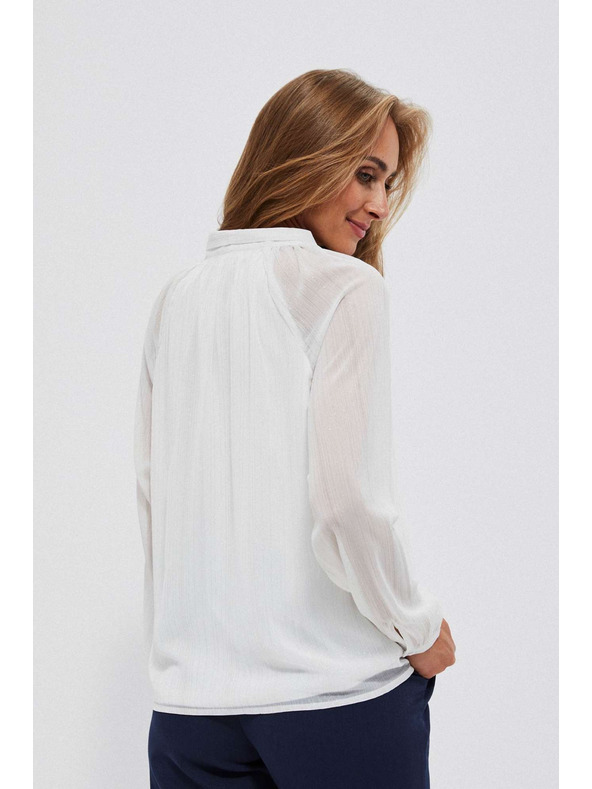Moodo Bluză albă pentru femei Moodo