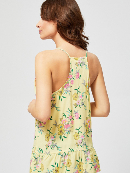 Moodo Top floral galben pentru femei Moodo