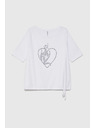 Moodo Tricou alb pentru femei Moodo