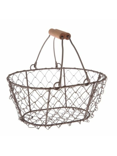 Casa de Engel Coș metalic, negru, 0/126