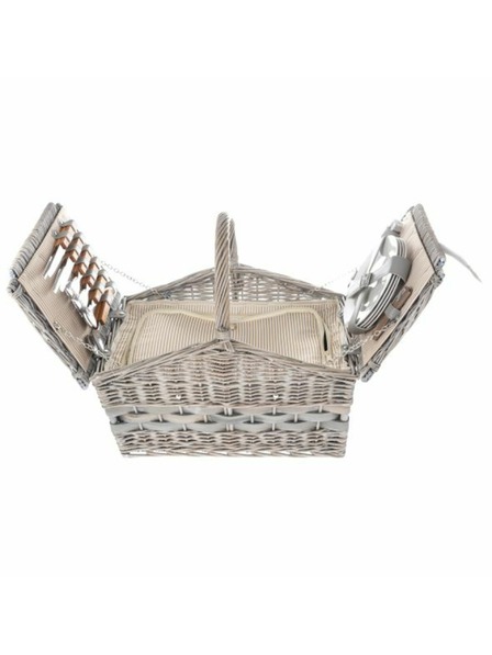 Casa de Engel Coș de picnic din răchită pentru 4 persoane - termobox, 0/2