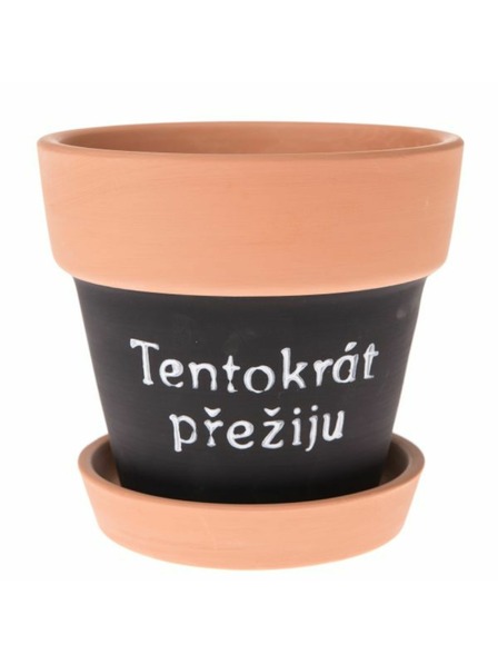 Casa de Engel Suport ceramic pentru ghiveci cu farfurie, 0/12