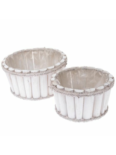 Casa de Engel Husă din lemn pentru ghiveci cu PVC - set 2 buc, 0/16