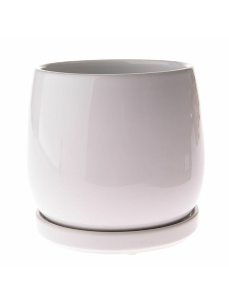 Casa de Engel Ghiveci ceramic cu suport, alb, 0/12