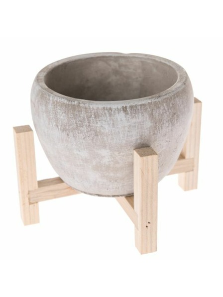 Casa de Engel Înveliș din beton pentru ghiveci pe suport din lemn, 0/18