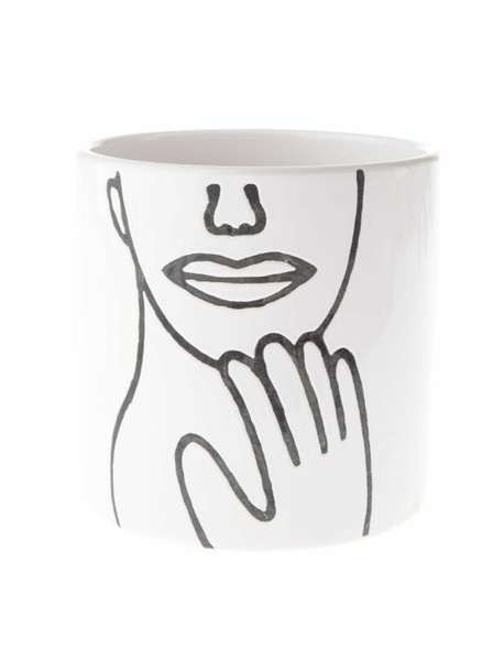 Casa de Engel Suport ceramic pentru ghiveci cu față, 3/36