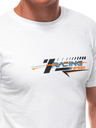 Edoti Tricou pentru bărbați cu imprimeu 1982S - albastru închis OTHER