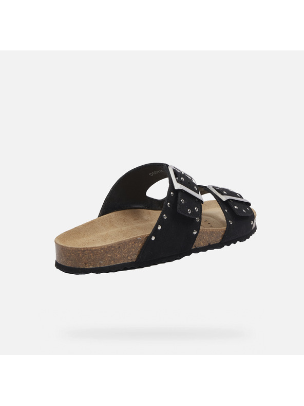 Geox Papuci de damă negri Geox Brionia R