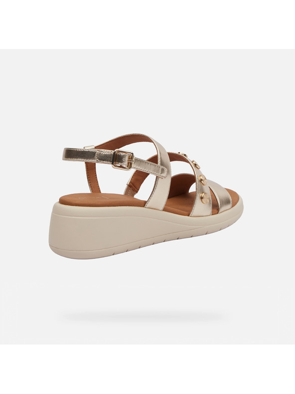 Geox Sandale de damă aurii Geox Meliconia