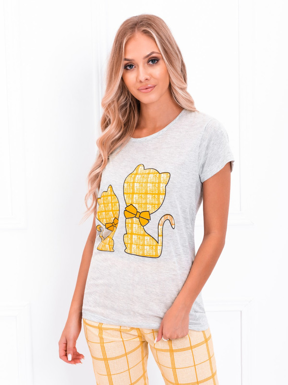 Edoti Pijama damă galbenă EDOTI