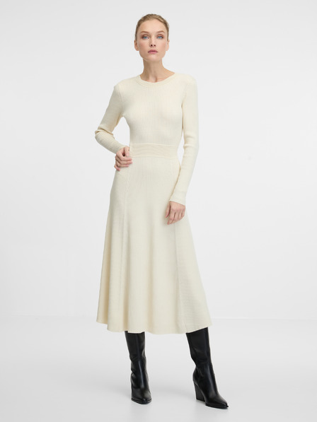 Orsay Rochie midi crem pentru femei ORSAY
