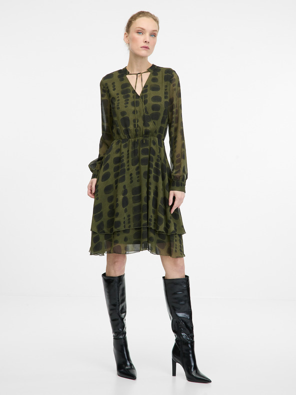 Orsay Rochie verde până la genunchi pentru femei ORSAY