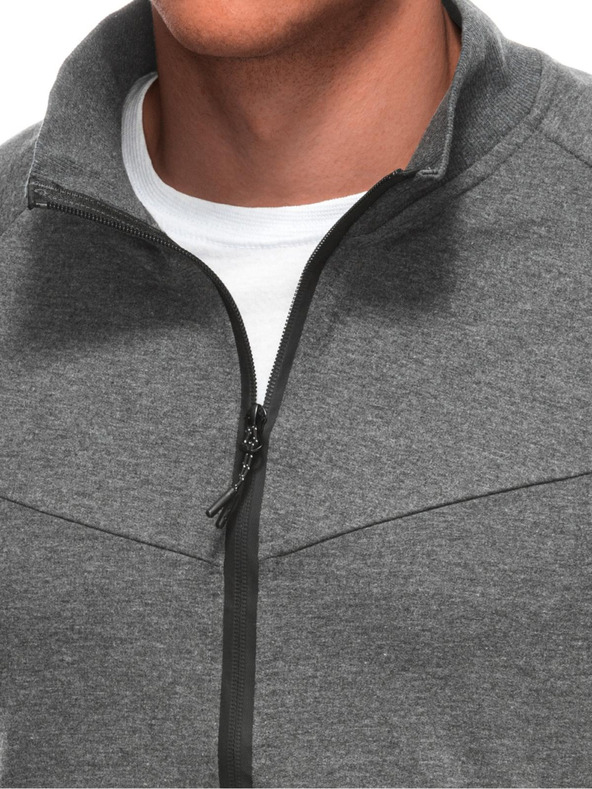 Edoti Hanorac cu fermoar pentru bărbați B1709 - grafit OTHER