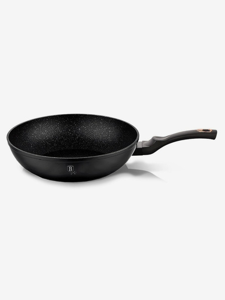Berlingerhaus Tigaie WOK cu suprafață marmorată 30 cm Black Rose Collection BERLINGERHAUS