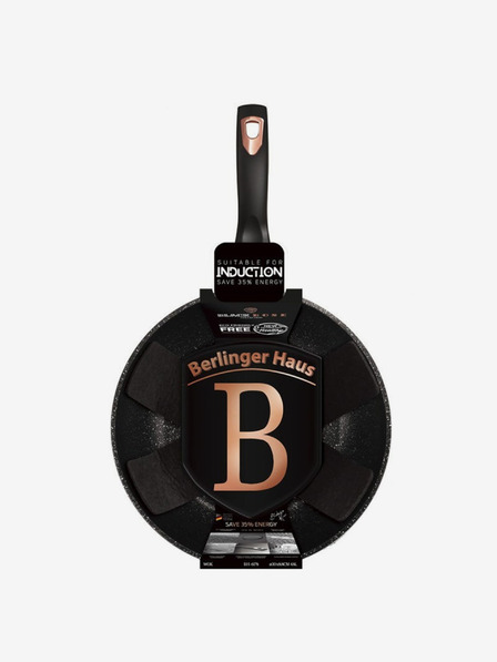 Berlingerhaus Tigaie WOK cu suprafață marmorată 30 cm Black Rose Collection BERLINGERHAUS
