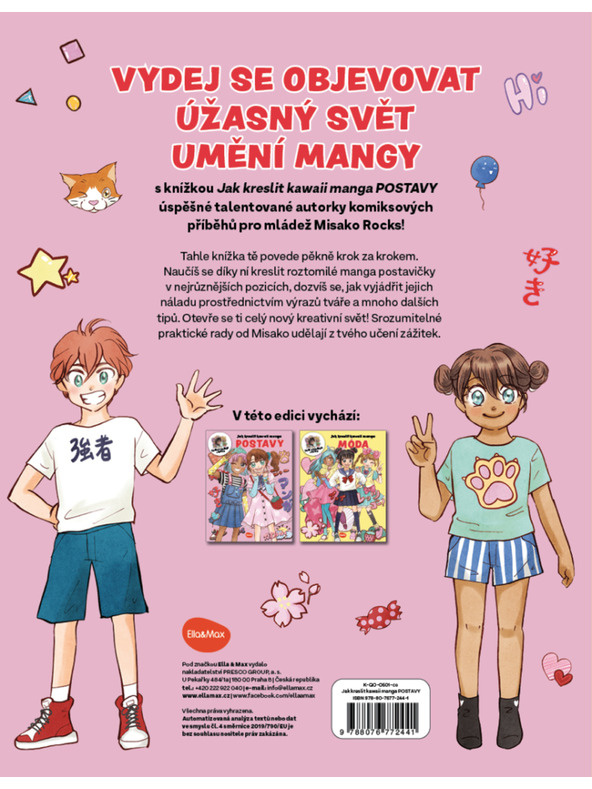 BAAGL  Cum să desenezi KAWAII MANGA: PERSONAJE - Pas cu pas cu MISAKO