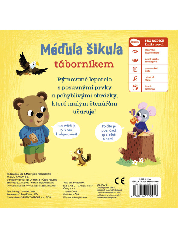 BAAGL  URSULEȚUL ȘĂGALNIC LA TABĂRĂ - Imagini cu elemente mobile