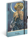 BAAGL  NOTIQUE Caiet Alfons Mucha - Luna, punctat, 13 x 21 cm