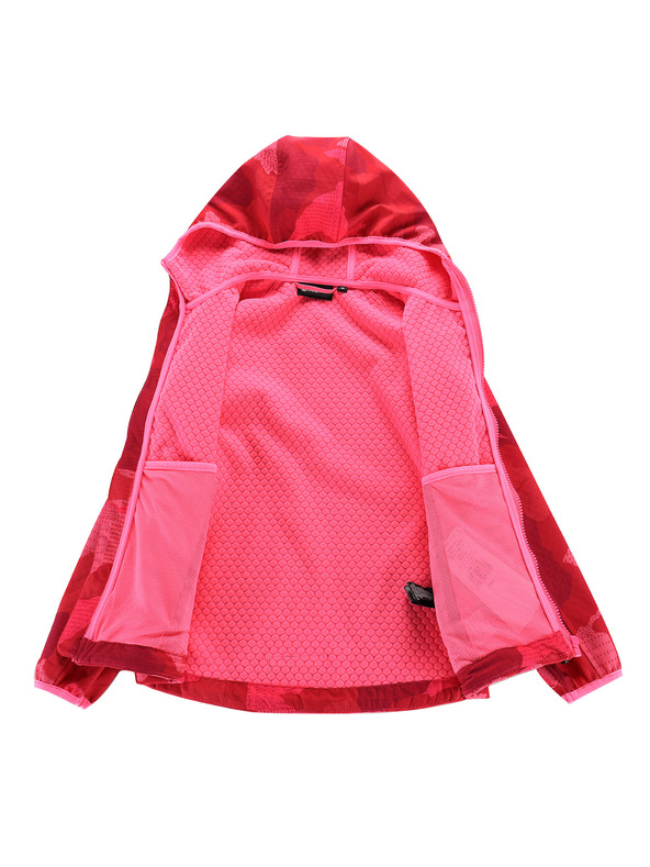 ALPINE PRO Geacă softshell pentru copii cu membrană ALPINE PRO EZORO roz neon knockout variantă pa