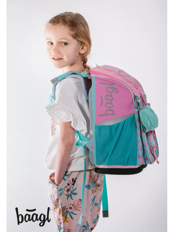 BAAGL  BAAGL 5 SET Zippy Flamenco: ghiozdan, penar, sac, mapă, cutie