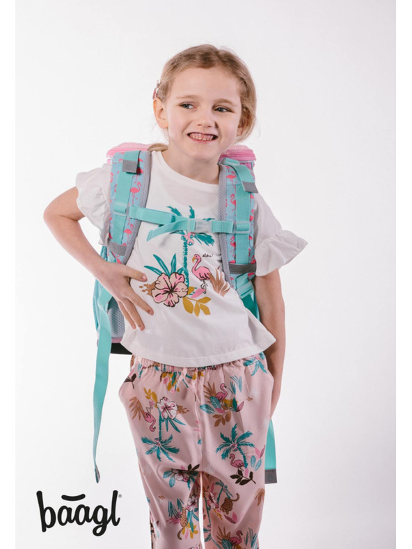 BAAGL  BAAGL 5 SET Zippy Flamenco: ghiozdan, penar, sac, mapă, cutie