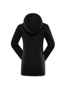 ALPINE PRO Hanorac din bumbac cu glugă pentru copii ALPINE PRO LOKKO black