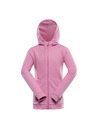ALPINE PRO Hanorac din bumbac cu glugă pentru copii ALPINE PRO LOKKO cyclamen