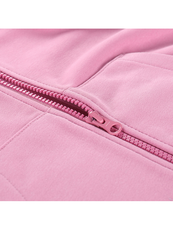 ALPINE PRO Hanorac din bumbac cu glugă pentru copii ALPINE PRO LOKKO cyclamen