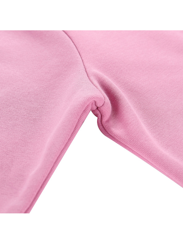 ALPINE PRO Hanorac din bumbac cu glugă pentru copii ALPINE PRO LOKKO cyclamen