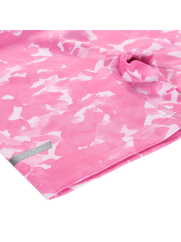 ALPINE PRO Colanți scurți cu uscare rapidă pentru copii ALPINE PRO ELO neon pink varianta pb