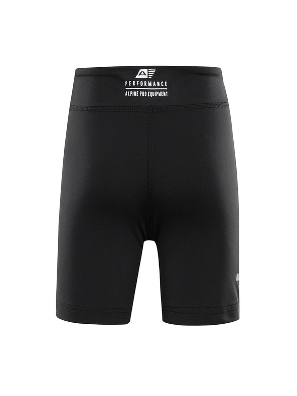 ALPINE PRO Colanți scurți cu uscare rapidă pentru copii ALPINE PRO ELO black