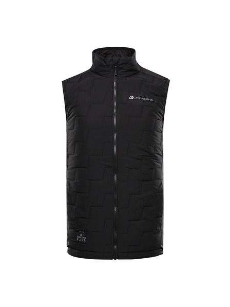ALPINE PRO Vestă bărbătească cu umplutură merino ALPINE PRO NERC black