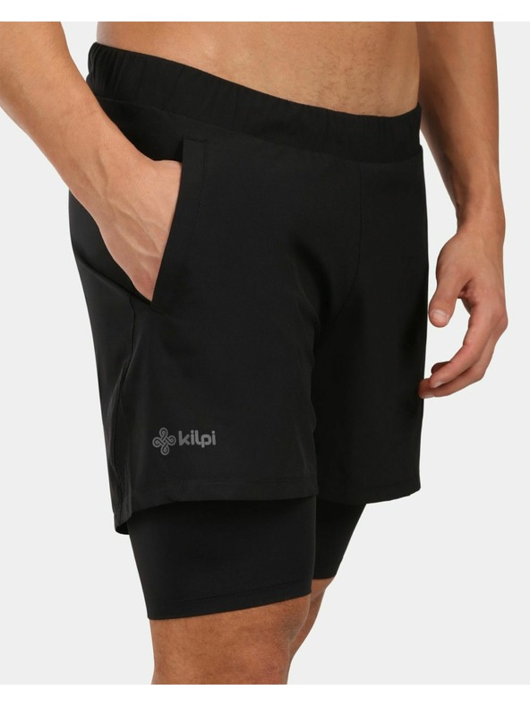 Kilpi Pantaloni scurți de alergare bărbătești pentru confort și performanță Kilpi BRAGA-M Negru