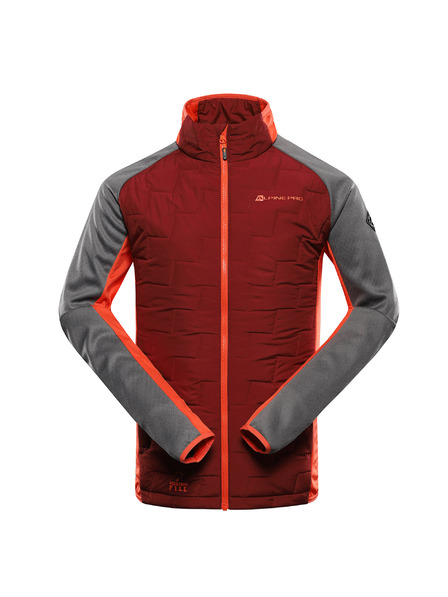ALPINE PRO Hanorac bărbătesc cu umplutură merino ALPINE PRO JORW merlot